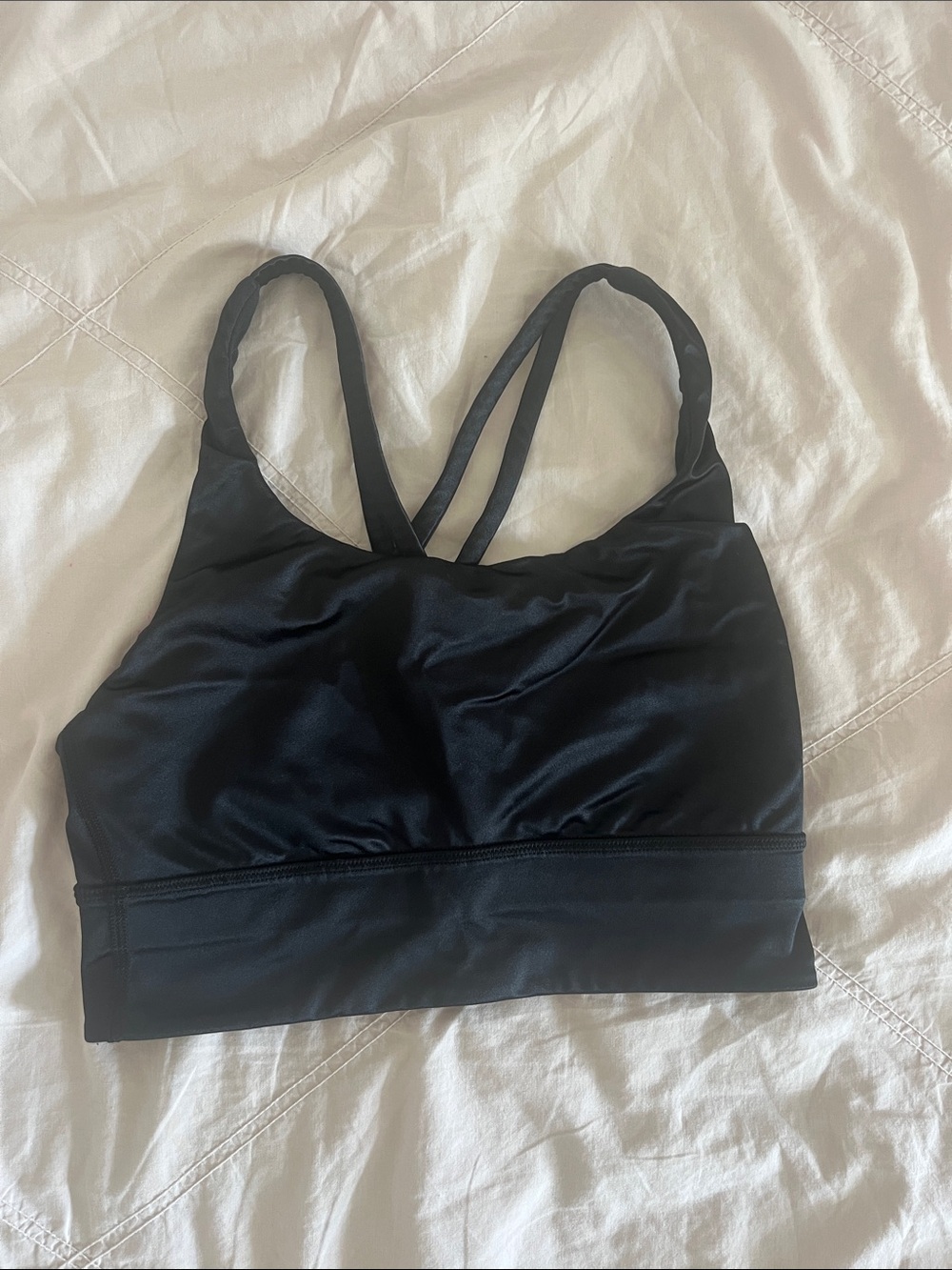 lululemon athletica Black Double-Strap Sports Bralette